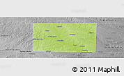 Physical Panoramic Map of Wise County, desaturated