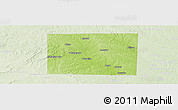 Physical Panoramic Map of Wise County, lighten