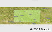 Physical Panoramic Map of Wise County, satellite outside