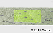 Physical Panoramic Map of Wise County, semi-desaturated