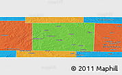 Political Panoramic Map of Wise County