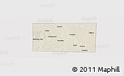 Shaded Relief Panoramic Map of Wise County, cropped outside