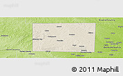 Shaded Relief Panoramic Map of Wise County, physical outside