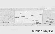 Silver Style Panoramic Map of Wise County