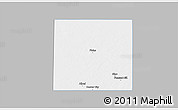 Gray 3D Map of Yoakum County, single color outside