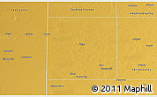 Physical 3D Map of Yoakum County