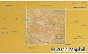 Satellite 3D Map of Yoakum County, physical outside