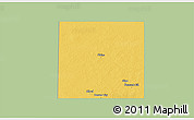Savanna Style 3D Map of Yoakum County, single color outside