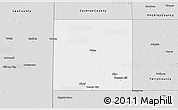 Silver Style 3D Map of Yoakum County