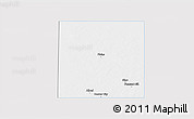 Silver Style 3D Map of Yoakum County, single color outside