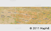 Satellite Panoramic Map of Yoakum County