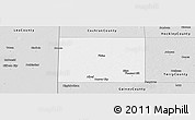 Silver Style Panoramic Map of Yoakum County