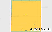 Savanna Style Simple Map of Yoakum County