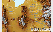 Physical Map of ZIP code 84006