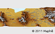 Physical Panoramic Map of ZIP code 84006
