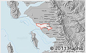 Gray 3D Map of ZIP code 84015
