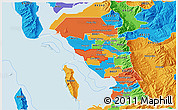 Political 3D Map of ZIP code 84015