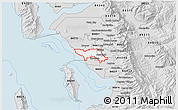 Silver Style 3D Map of ZIP code 84015