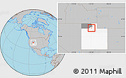 Gray Location Map of ZIP code 84015, highlighted county, highlighted state