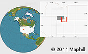 Satellite Location Map of ZIP code 84015, highlighted country, highlighted county
