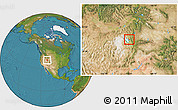 Satellite Location Map of ZIP code 84015