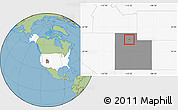 Savanna Style Location Map of ZIP code 84015, highlighted country, highlighted state