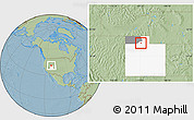 Savanna Style Location Map of ZIP code 84015, highlighted county, highlighted state, hill shading