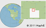 Savanna Style Location Map of ZIP code 84015, highlighted state