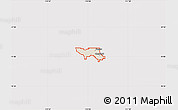Shaded Relief Map of ZIP code 84015, cropped outside