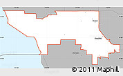 Gray Simple Map of ZIP code 84015