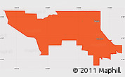 Political Simple Map of ZIP code 84015, cropped outside