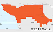 Political Simple Map of ZIP code 84015, single color outside, borders and labels