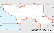 Silver Style Simple Map of ZIP code 84015
