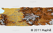 Physical Panoramic Map of ZIP code 84121