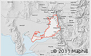 Silver Style 3D Map of ZIP code 84302