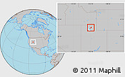 Gray Location Map of ZIP code 84302