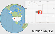 Savanna Style Location Map of ZIP code 84302, highlighted country, highlighted county