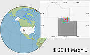Savanna Style Location Map of ZIP code 84302, highlighted country, highlighted state