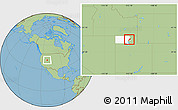 Savanna Style Location Map of ZIP code 84302, highlighted county