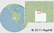 Savanna Style Location Map of ZIP code 84302, highlighted state, hill shading