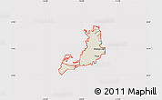 Shaded Relief Map of ZIP code 84302, cropped outside