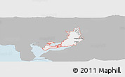 Gray Panoramic Map of ZIP code 84302, single color outside