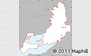 Gray Simple Map of ZIP code 84302