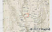 Shaded Relief Map of ZIP code 84305