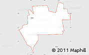 Silver Style Simple Map of ZIP code 84305
