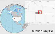 Gray Location Map of ZIP code 84306, highlighted country, highlighted county