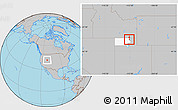 Gray Location Map of ZIP code 84306, highlighted county