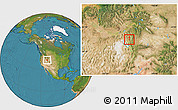 Satellite Location Map of ZIP code 84306