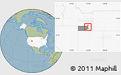 Savanna Style Location Map of ZIP code 84306, highlighted country, highlighted county, hill shading
