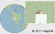Savanna Style Location Map of ZIP code 84306, highlighted county, highlighted state, hill shading